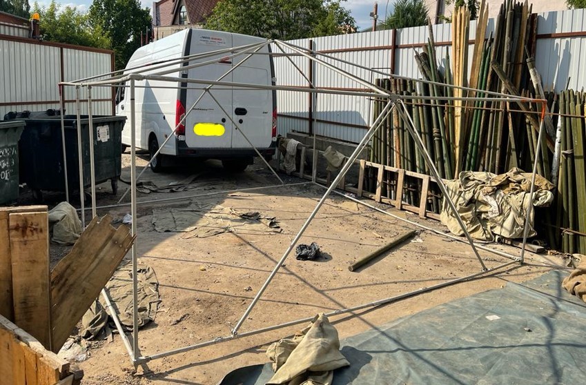 Армейская брезентовая палатка «Гарнизон-12»